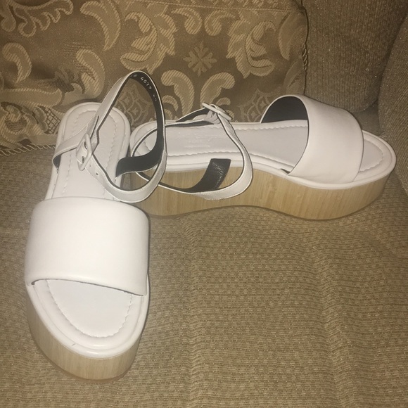 🇫🇷NWT Authentic Robert Clergerie White Platform Sandals - Picture 7 of 8
